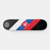 Skateboard drapeau de la Slovaquie (version verticale) (Horz)