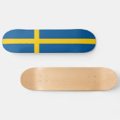 Skateboard Drapeau de la Suède (Horz)