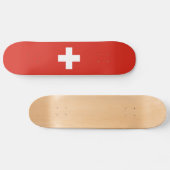 Skateboard Drapeau de la Suisse (Horz)