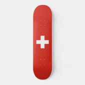 Skateboard Drapeau de la Suisse (Recto)