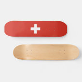 Skateboard Drapeau de la Suisse (Horz)