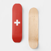 Skateboard Drapeau de la Suisse (Recto)