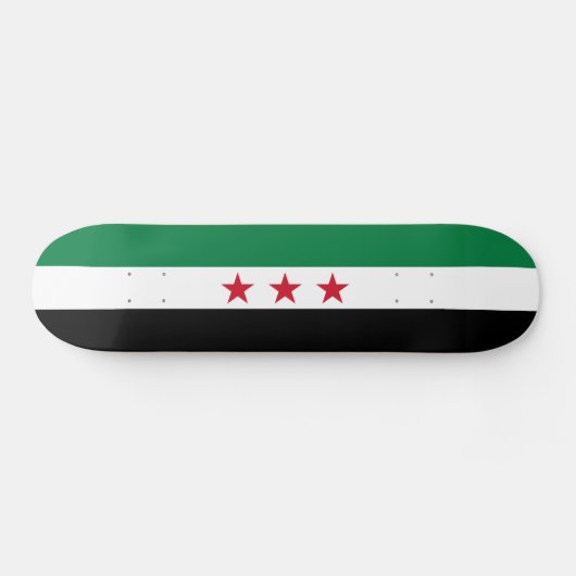 Skateboard Drapeau de la Syrie (Horz)