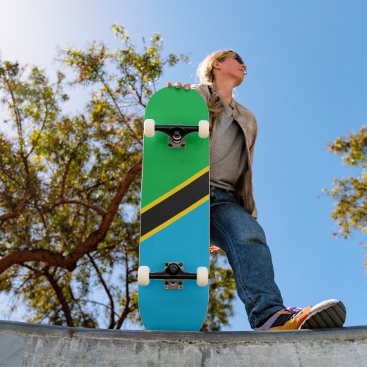 Skateboard Drapeau de la Tanzanie (Extérieur 1)