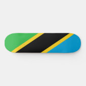 Skateboard Drapeau de la Tanzanie (Horz)