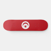 Skateboard Drapeau de la Tunisie (Horz)
