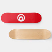 Skateboard Drapeau de la Tunisie (Horz)