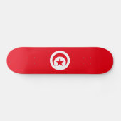 Skateboard Drapeau de la Tunisie (Horz)