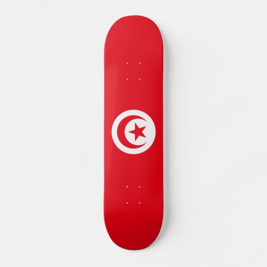 Skateboard Drapeau de la Tunisie (Recto)