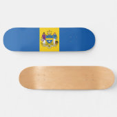 Skateboard Drapeau de la ville de Philadelphie (Pennsylvanie) (Horz)