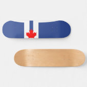 Skateboard Drapeau de la ville de Toronto (Canada) (Horz)