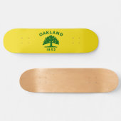 Skateboard Drapeau de la ville d'Oakland (Californie) (Horz)