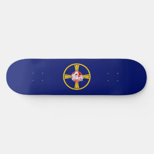 Skateboard Drapeau de la ville d'Omaha (Nebraska)