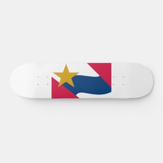 Skateboard Drapeau de Lafayette, Indiana (Horz)