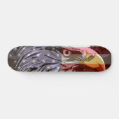 Skateboard Drapeau de l'aigle chauve de PixDezines/drapeau am (Horz)
