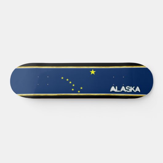 Skateboard Drapeau de l'Alaska (Horz)