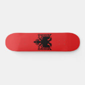 Skateboard Drapeau de l'Albanie (Horz)