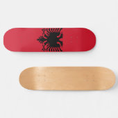 Skateboard Drapeau de l'Albanie (Horz)