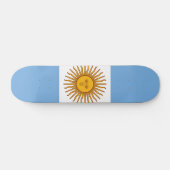 Skateboard Drapeau de l'Argentine (Horz)