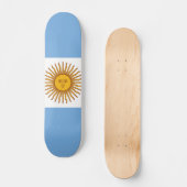 Skateboard Drapeau de l'Argentine (Recto)