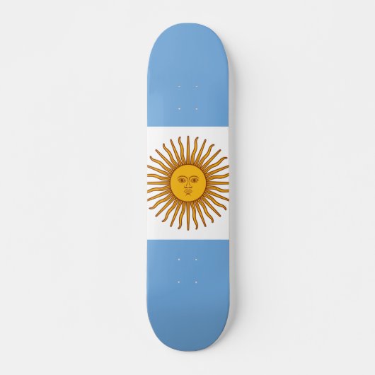 Skateboard Drapeau de l'Argentine (Devant)