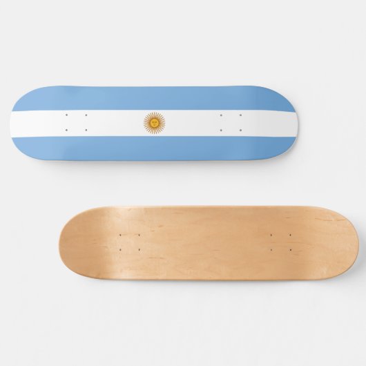Skateboard Drapeau de l'Argentine (Horz)
