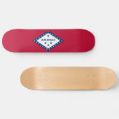 Skateboard Drapeau de l'Arkansas (Horz)