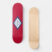 Skateboard Drapeau de l'Arkansas (Recto)