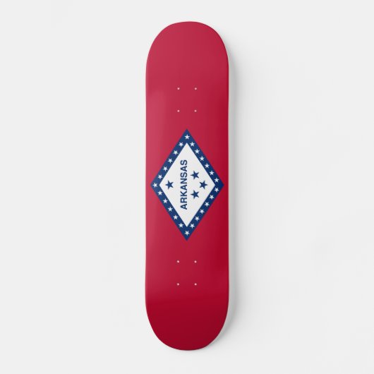 Skateboard Drapeau de l'Arkansas (Recto)