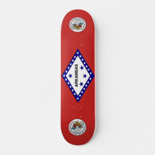 Skateboard Drapeau de l'Arkansas