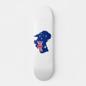 Skateboard Drapeau de l'Australie (Devant)