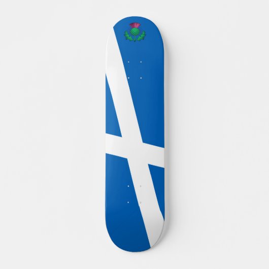 Skateboard Drapeau de l'Écosse avec Chardon (Devant)