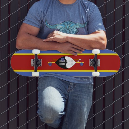 Skateboard Drapeau de l'Eswatini (Extérieur 3)