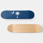 Skateboard Drapeau de l'État de Caroline du Sud (Horz)