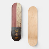 Skateboard Drapeau de l'État de la Caroline du Nord sur le vi (Recto)