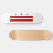 Skateboard Drapeau de l'État de Washington DC (Horz)