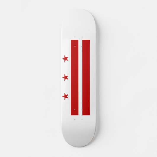 Skateboard Drapeau de l'État de Washington DC (Recto)