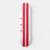Skateboard Drapeau de l'État de Washington DC (Recto)