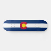 Skateboard Drapeau de l'État du Colorado (Horz)