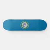 Skateboard Drapeau de l'État du Dakota du Sud (Horz)