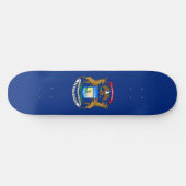 Skateboard Drapeau de l'État du Michigan (Horz)