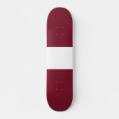Skateboard Drapeau de Lettonie (Devant)