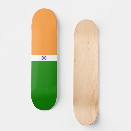 Skateboard Drapeau de l'Inde (Recto)