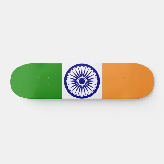 Skateboard Drapeau de l'Inde (Horz)