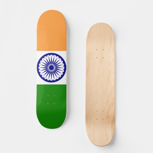 Skateboard Drapeau de l'Inde (Recto)
