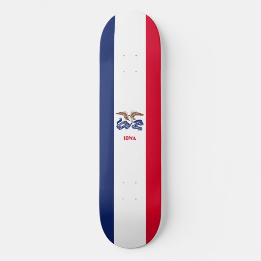 Skateboard Drapeau de l'Iowa (Recto)