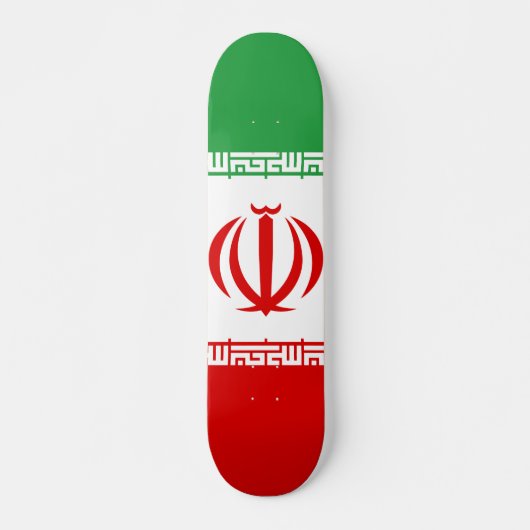 Skateboard Drapeau de l'Iran (Devant)