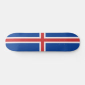 Skateboard Drapeau de l'Islande (Horz)