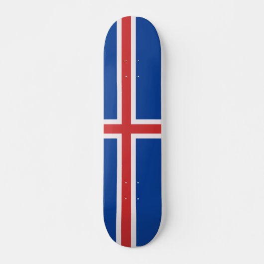 Skateboard Drapeau de l'Islande (Devant)