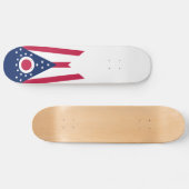 Skateboard Drapeau de l'Ohio (Horz)